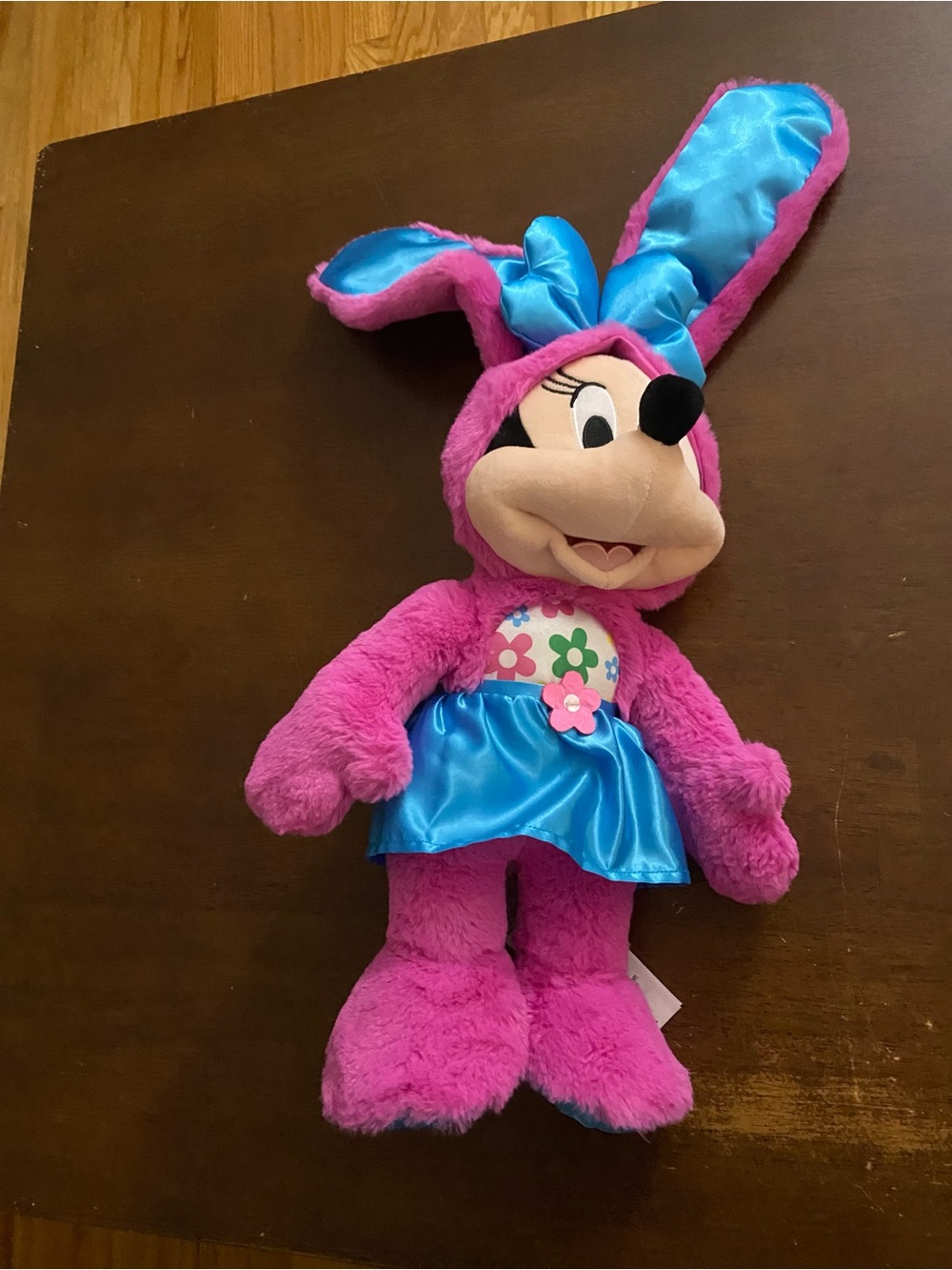 Disney Pink and Blue Minnie Mouse Bunny Plush